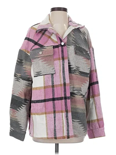 Pre-owned Entro Poncho In Pink