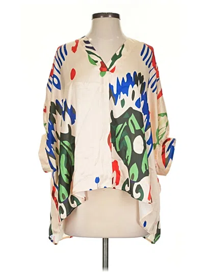 Pre-owned Entro Poncho In White