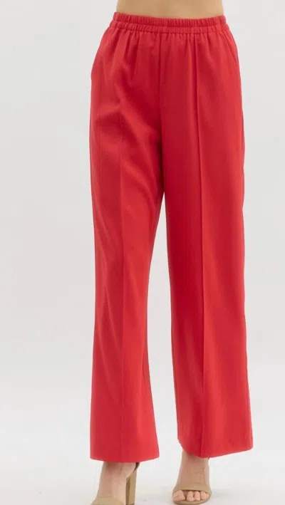 Entro Pretty Lady Pants In Red