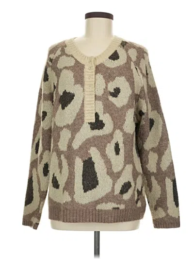 Pre-owned Entro Pullover Sweater In Brown