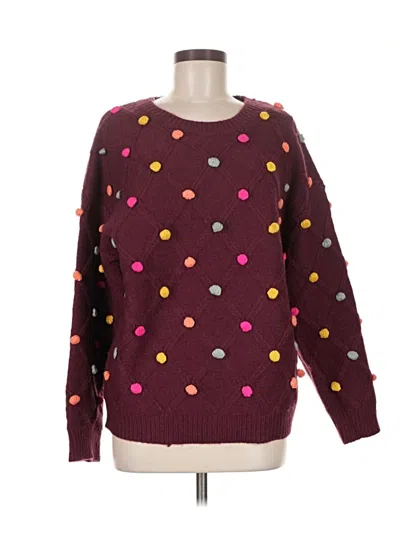 Pre-owned Entro Pullover Sweater In Burgundy