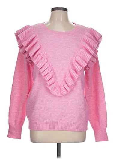 Entro Pullover Sweater In Pink