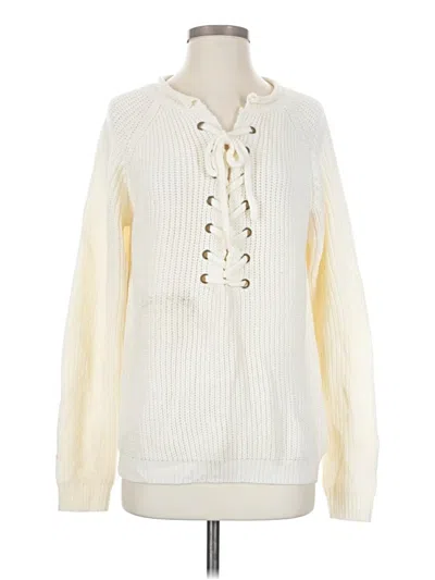 Pre-owned Entro Pullover Sweater In White
