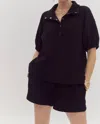 Entro Quilt Top In Black In Black