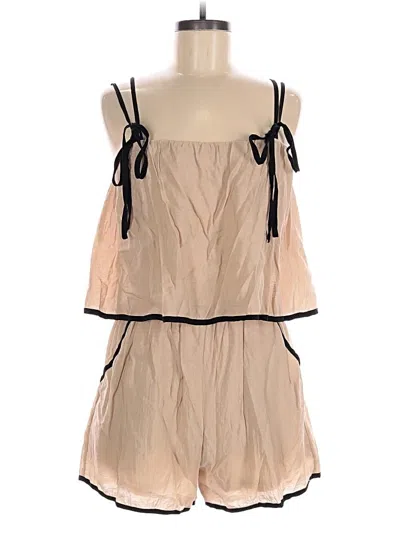 Pre-owned Entro Romper In Tan