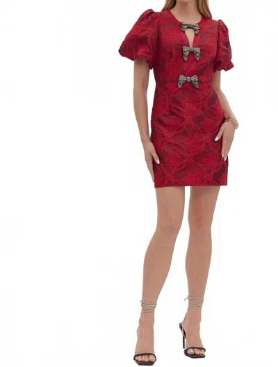Entro Ruby Dress In Red In Brown