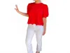 Entro Scarlett Top In Red In Red