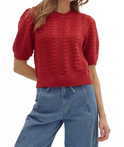 Entro Scottie Top In Red