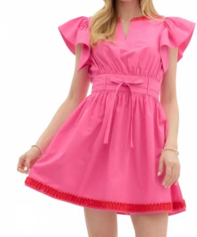 Entro Shany Dress In Hot Pink
