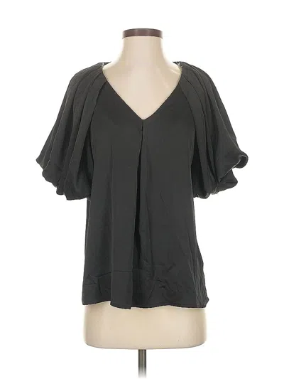 Pre-owned Entro Short Sleeve Blouse In Gray