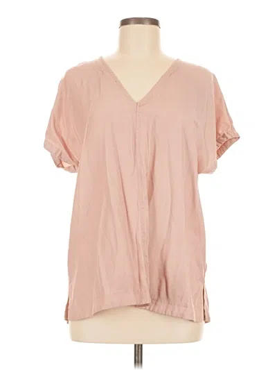 Pre-owned Entro Short Sleeve Blouse In Pink