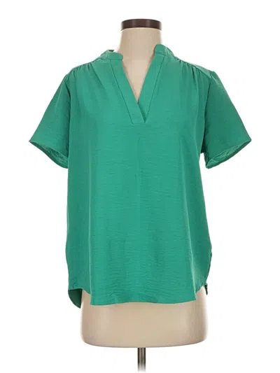 Pre-owned Entro Short Sleeve Polo Shirt In Green