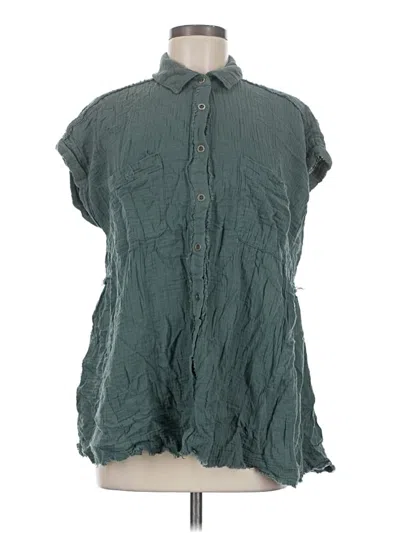 Pre-owned Entro Short Sleeve Polo Shirt In Teal