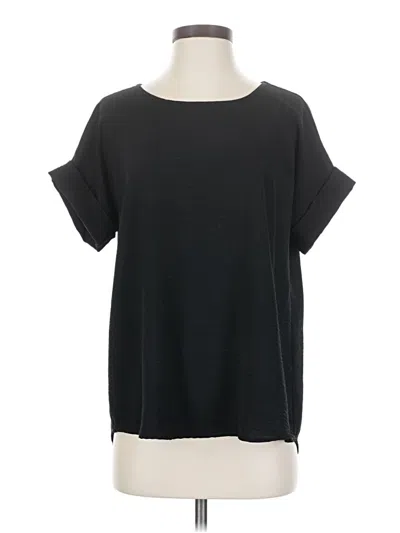 Pre-owned Entro Short Sleeve Top Black Boatneck Tops