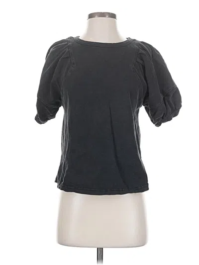 Pre-owned Entro Short Sleeve Top Black Sweetheart Neckline Tops