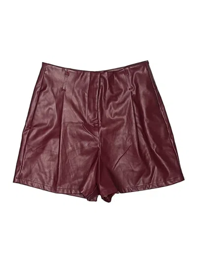 Pre-owned Entro Skort In Burgundy