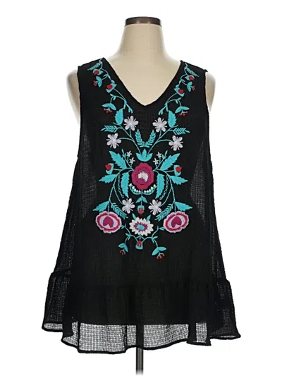 Pre-owned Entro Sleeveless Blouse In Black
