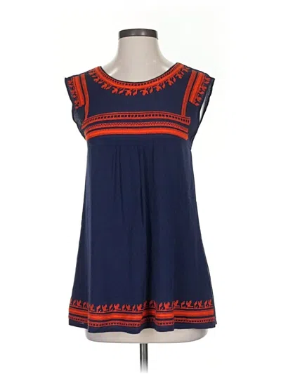 Pre-owned Entro Sleeveless Blouse In Blue