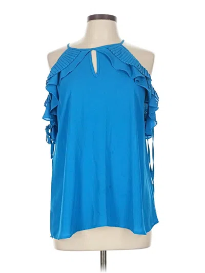 Pre-owned Entro Sleeveless Blouse In Blue