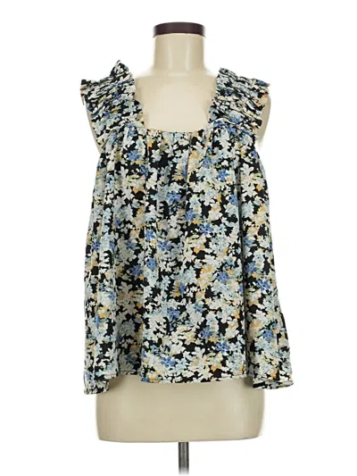 Pre-owned Entro Sleeveless Blouse In Blue