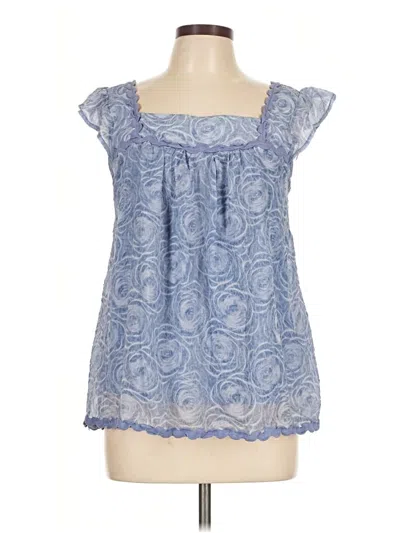 Pre-owned Entro Sleeveless Blouse In Blue