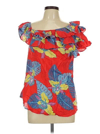 Pre-owned Entro Sleeveless Blouse In Red