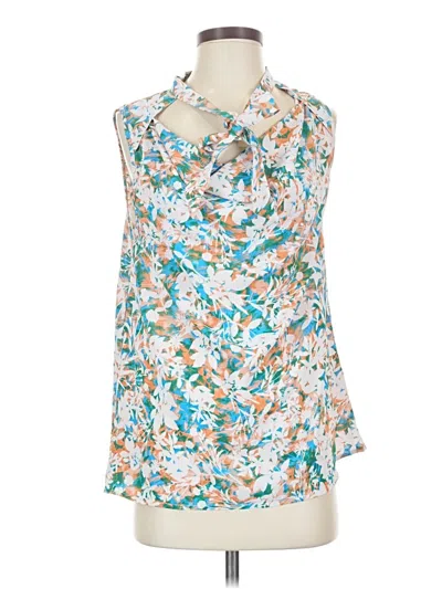 Pre-owned Entro Sleeveless Blouse In Teal