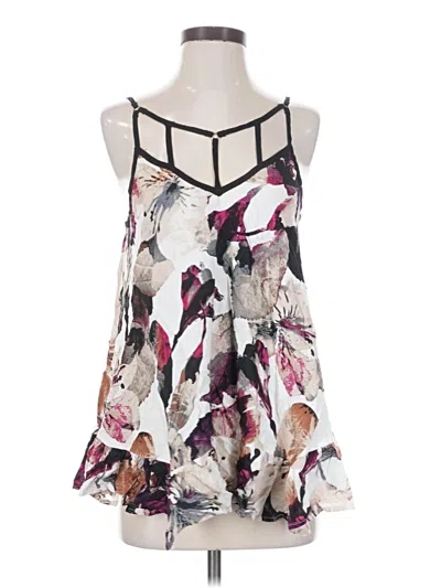 Pre-owned Entro Sleeveless Blouse In White