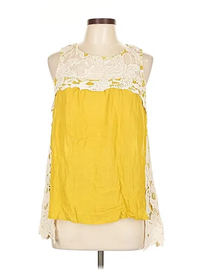 Pre-owned Entro Sleeveless Blouse In Yellow