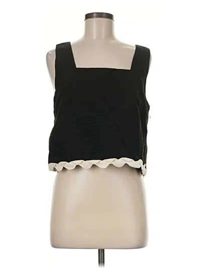 Pre-owned Entro Sleeveless Top Black Sweetheart Neckline Tops
