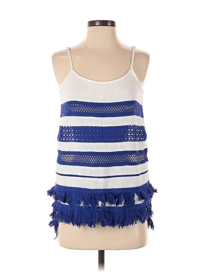 Pre-owned Entro Sleeveless Top Blue Halter Neckline Tops