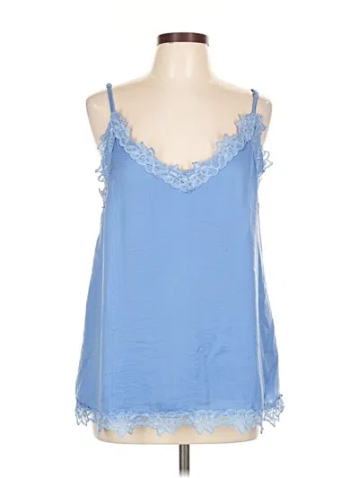 Pre-owned Entro Sleeveless Top Blue Sweetheart Neckline Tops