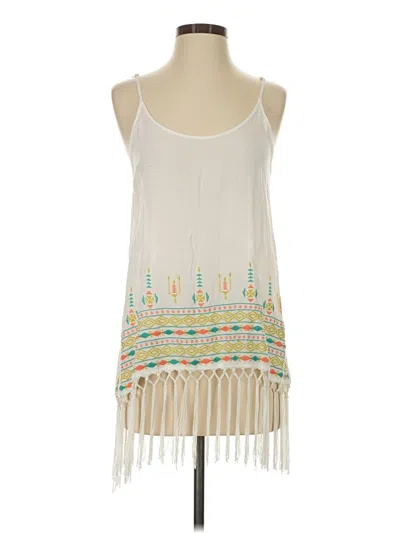Pre-owned Entro Sleeveless Top Ivory Halter Neckline Tops