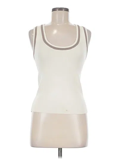 Pre-owned Entro Sleeveless Top Ivory Scoop Neck Tops
