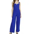 Entro Sleeveless Wide Leg Pantsuit In Royal In Blue