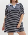 Entro Slow It Down Dress In Navy