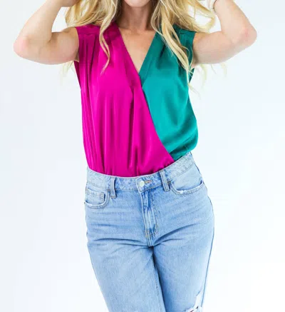 Entro Successful Beauty Bodysuit In Teal In Blue