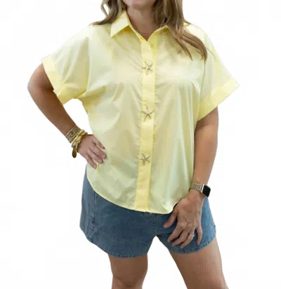 Entro Sunny Starfish Blouse In Yellow