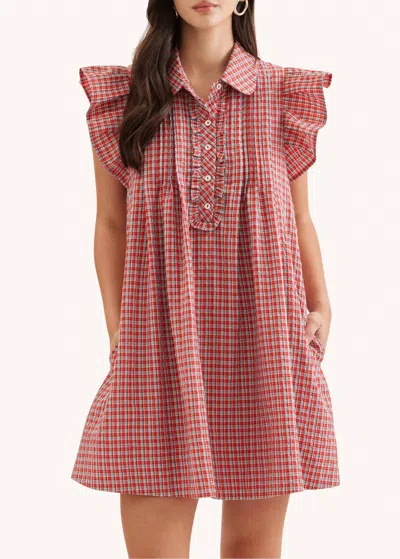 Entro Sutton Mini Dress In Red