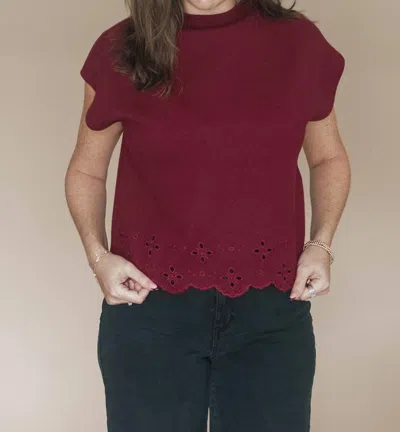 Entro Sweet Like Honey Top In Garnet