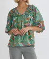 ENTRO SWEET SPRING TOP IN GREEN