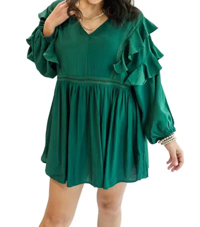 Entro Sweet Surprise Romper In Hunter In Green