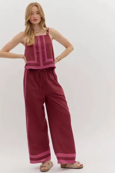 Entro Take Me To Dinner Set In Berry In Transparent