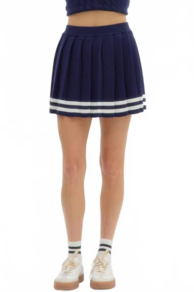 Entro Tennis Date Skort In Navy In Blue