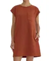 Entro Textured Mini Dress In Rust In Multi