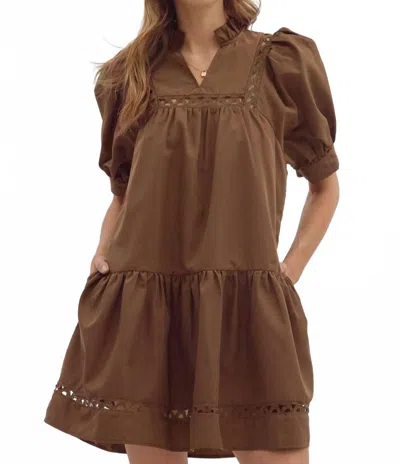 Entro Thankful Forever Dress In Brown