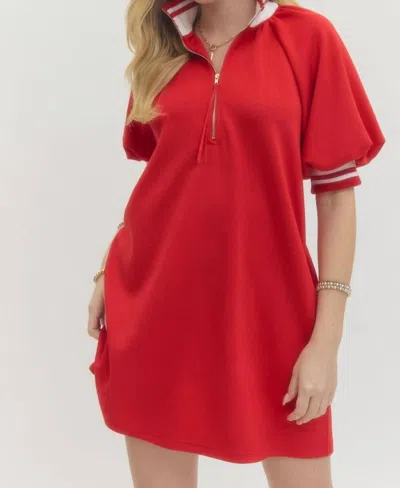 Entro The Sadie Dress In Red