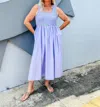 Entro There She Goes Midi Dress In Periwinkle