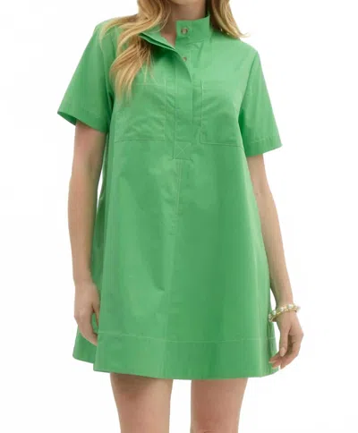 Entro Timeless Margot Mini Dress In Green