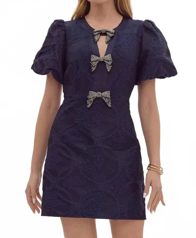 Entro Tinsley Mini Dress In Blue In Purple